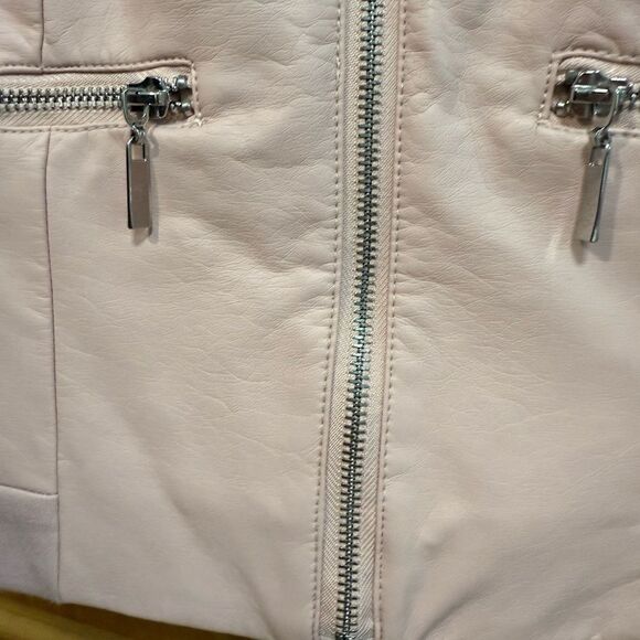 GUESS Women's Pink faux leather size S Jacket - Picture 4 of 11